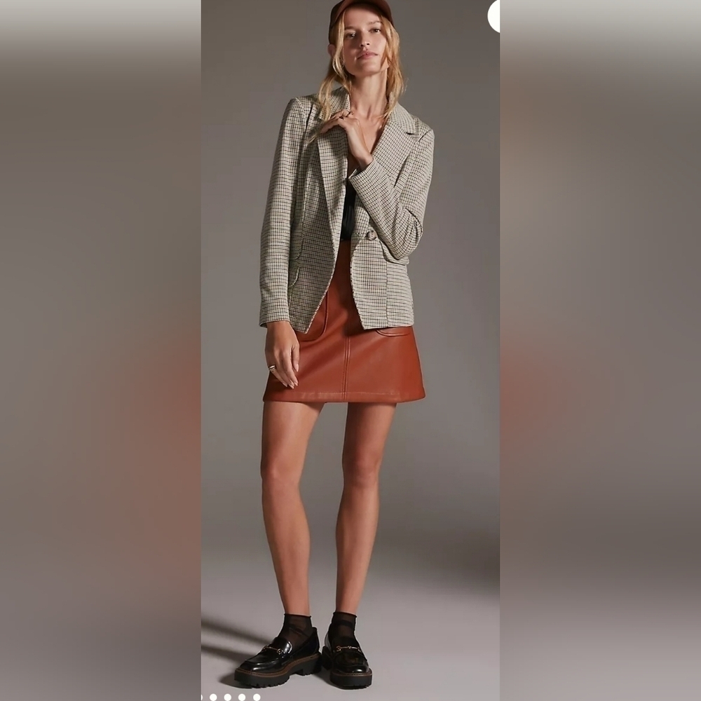 NWT ANTHROPOLOGIE Maeve Collegiate Knit Blazer SIZE S